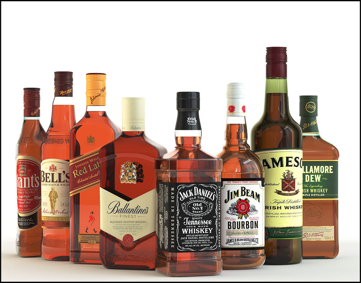 8 Bottles Of Whiskey Sliquors